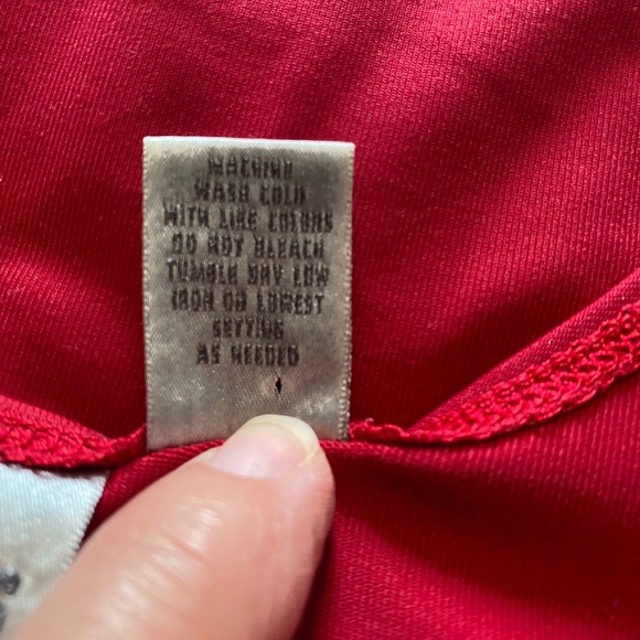 BUY 2 ITEMS GET 1 FREE - Chico’s Red Tank Top Sz 12 - Picture 5 of 6